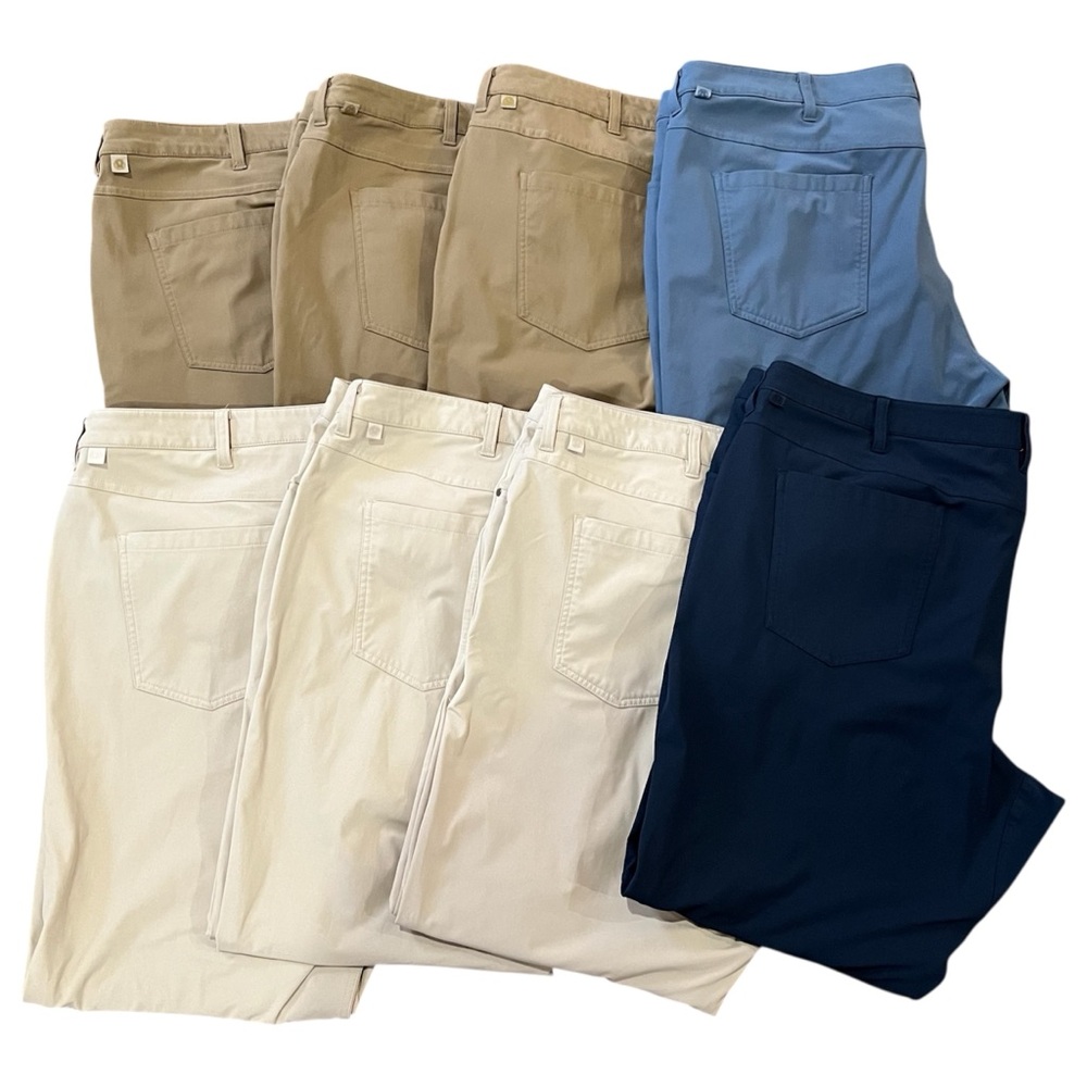 8 Pair Bundle of Lululemon Men’s ABC Slim Warpstreme Pants 44x30 - Picture 1 of 6